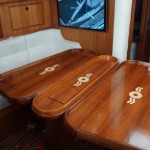 inlayed table for oyster yacht