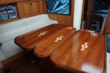 inlayed table for oyster yacht