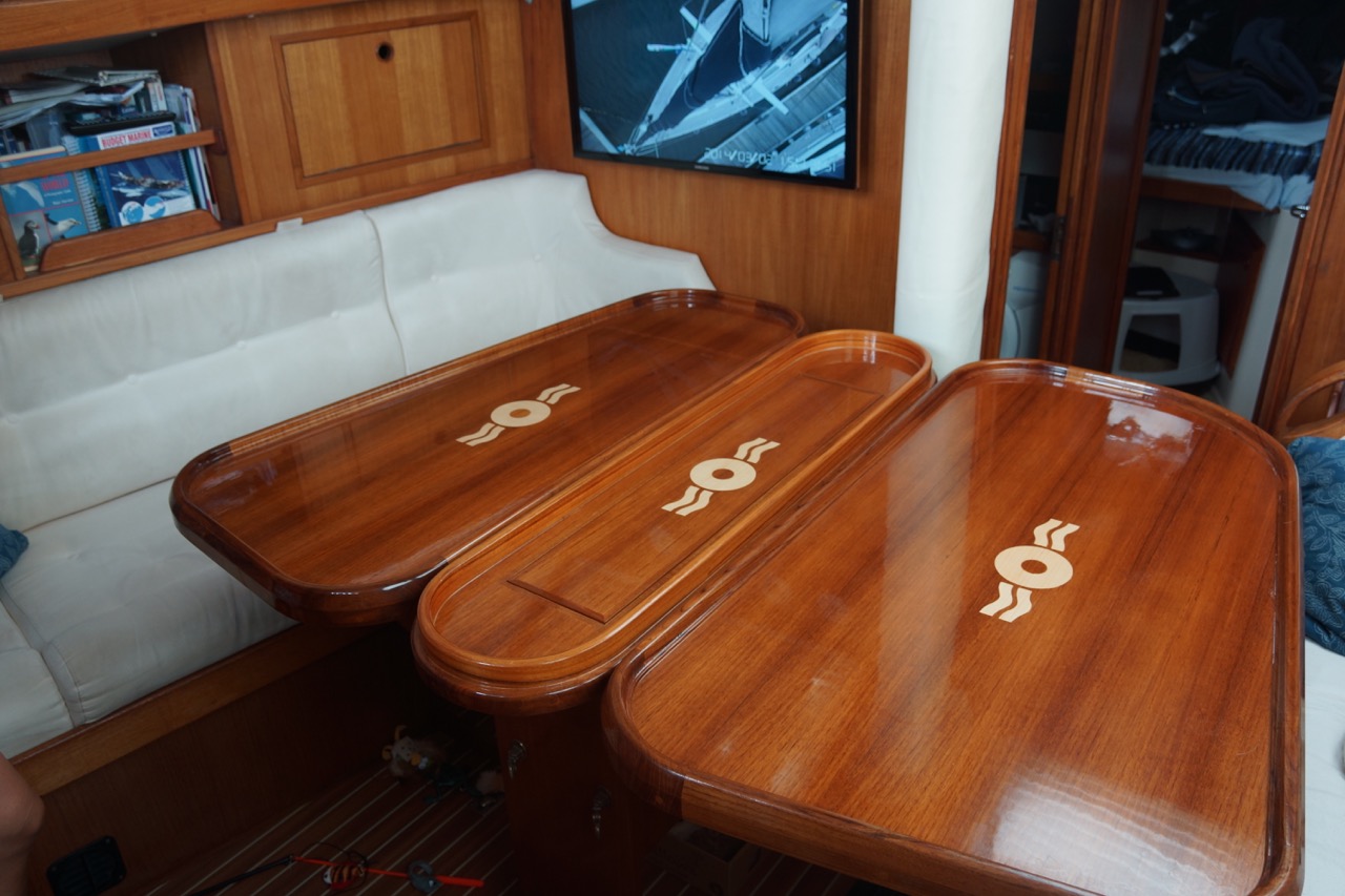 yacht saloon tables